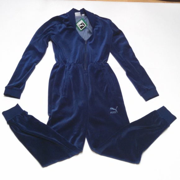 puma velour t7 jumpsuit